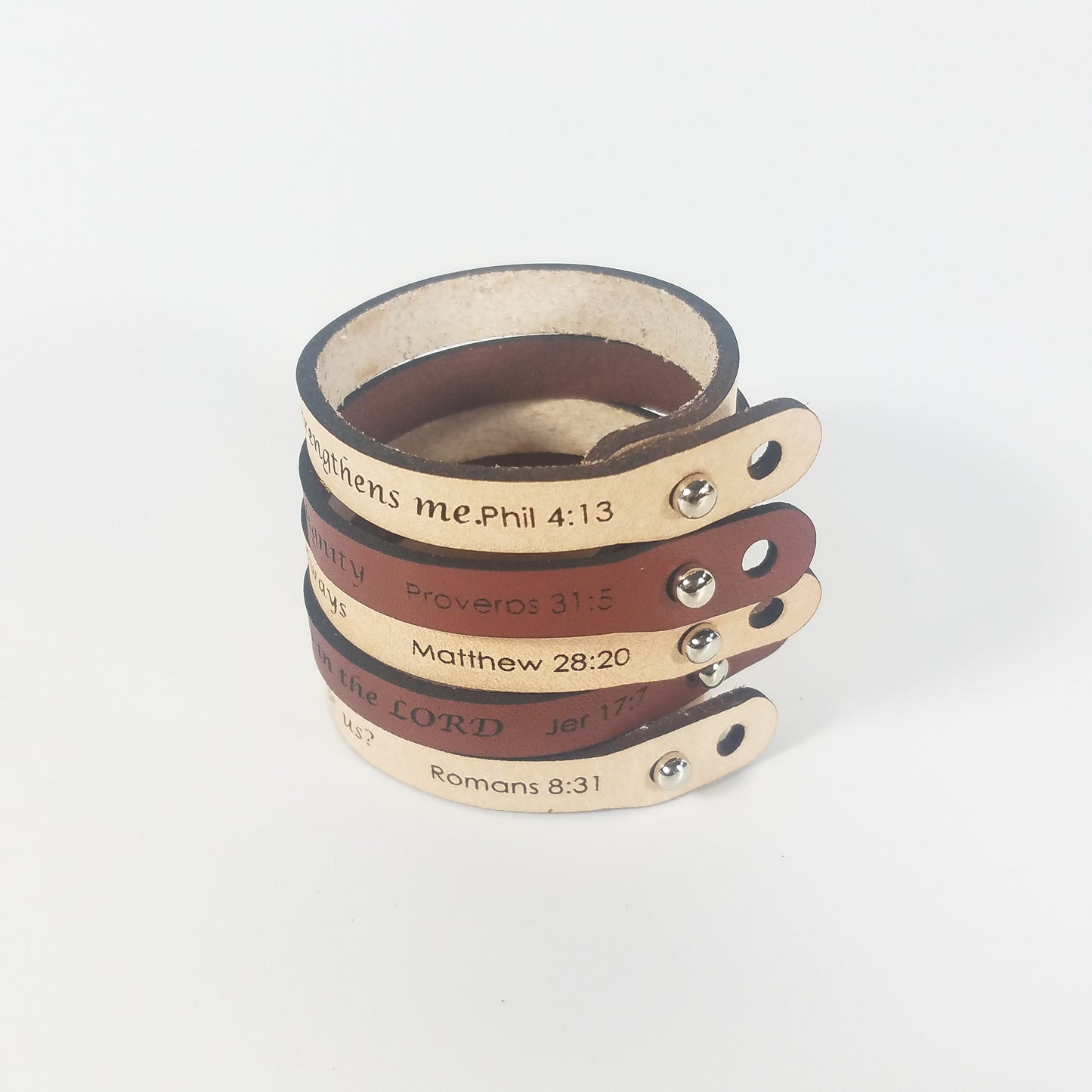 Spiritual Quote Bracelets - I can do all things through him who strengthens me