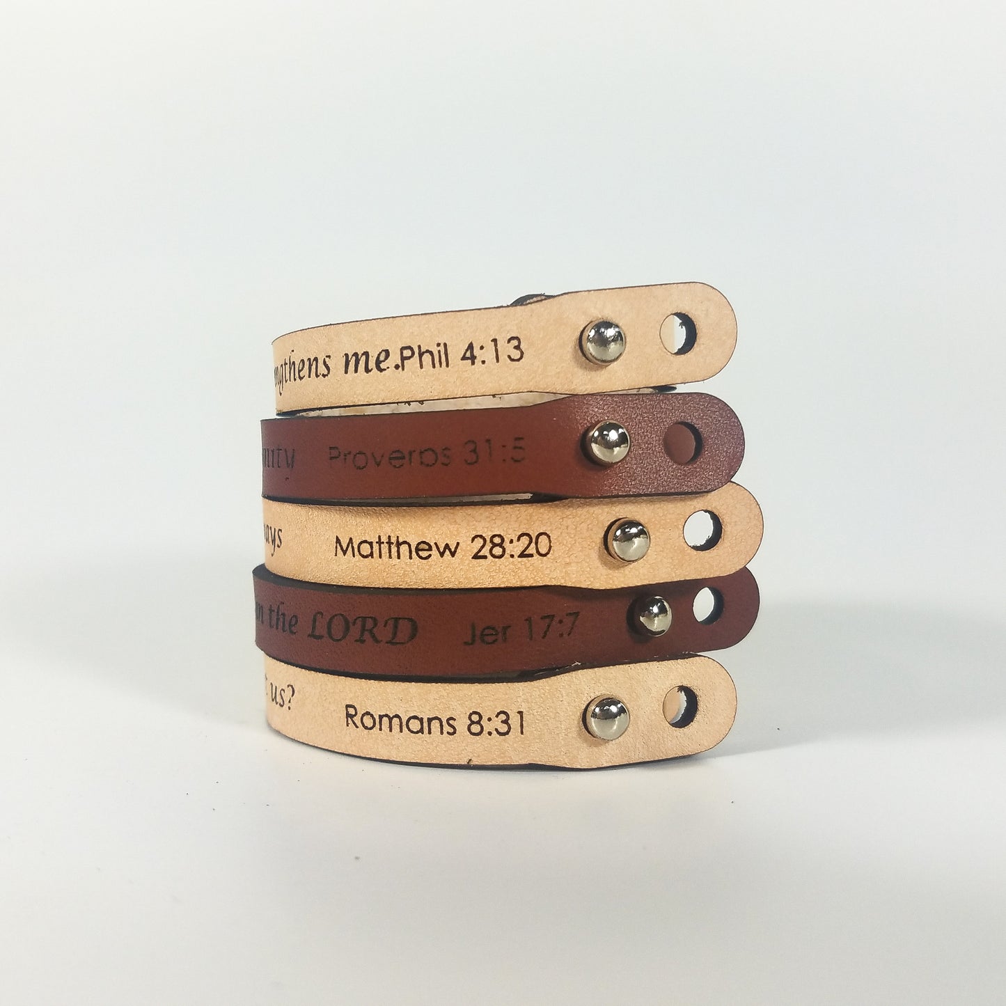 Spiritual Quote Bracelets - I can do all things through him who strengthens me